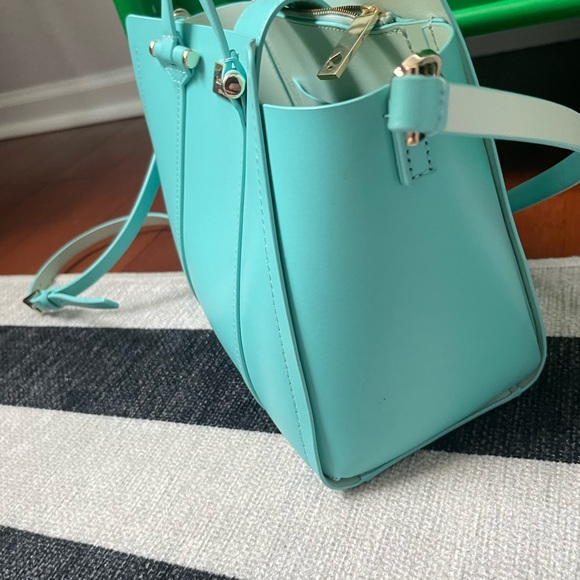 SOLD Kate Spade “aqua blue” crossbody satchel - Picture 2 of 7